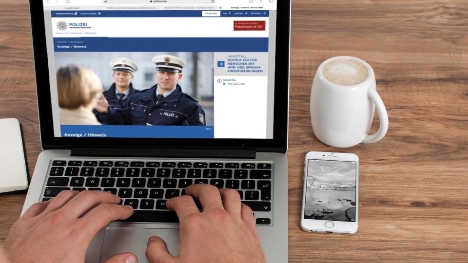 Hinweis Online-Anzeige