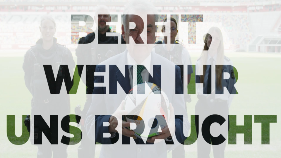 Logo Schriftzug "Bereit, wenn Ihr uns braucht"