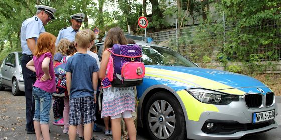 Die Polizei Hagen begrüßt Schulkinder